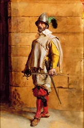 De Cavalier, Portret van de kunstenaar, 1872